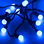 Arlight Светодиодная гирлянда ARD-BALL-CLASSIC-D17.5-10000-BLACK-100LED BLUE 230В 7Вт Ardecoled IP65 025582