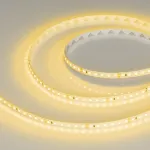 Светодиодная лента RT-A120-8mm 24V Yellow (9.6W/m, IP20, 2835, 5m) Arlight 008780(2)