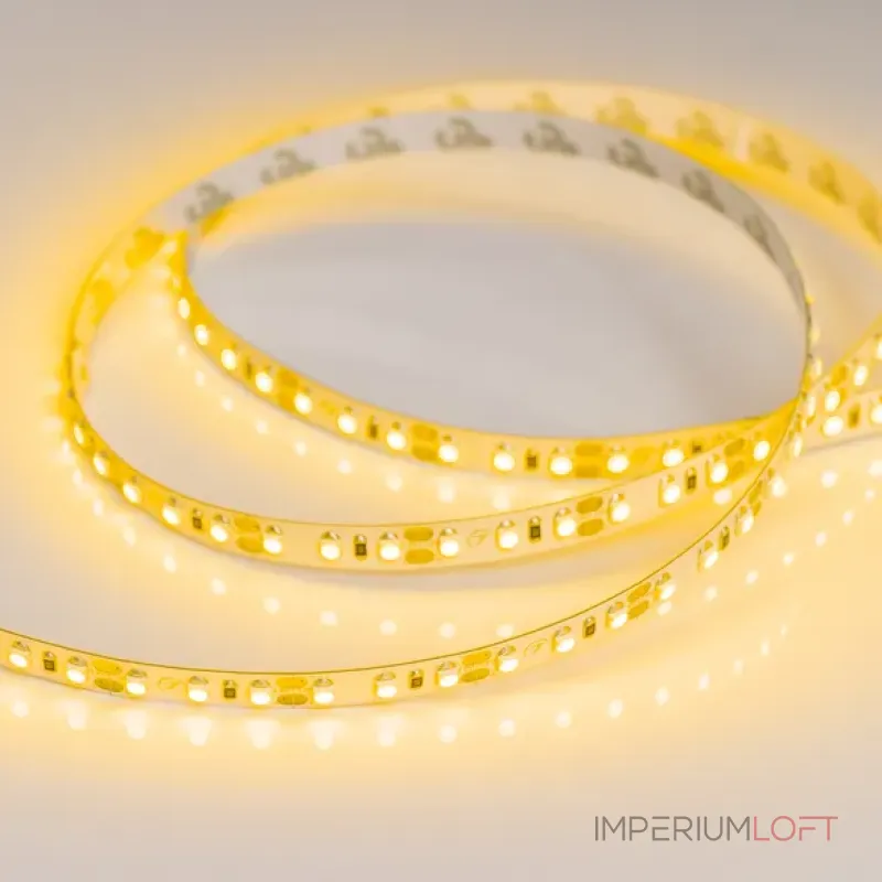 Светодиодная лента RT-A120-8mm 12V Yellow (9.6W/m, IP20, 2835, 5m, 9.6 Вт/м, IP20) Arlight 012328(2)