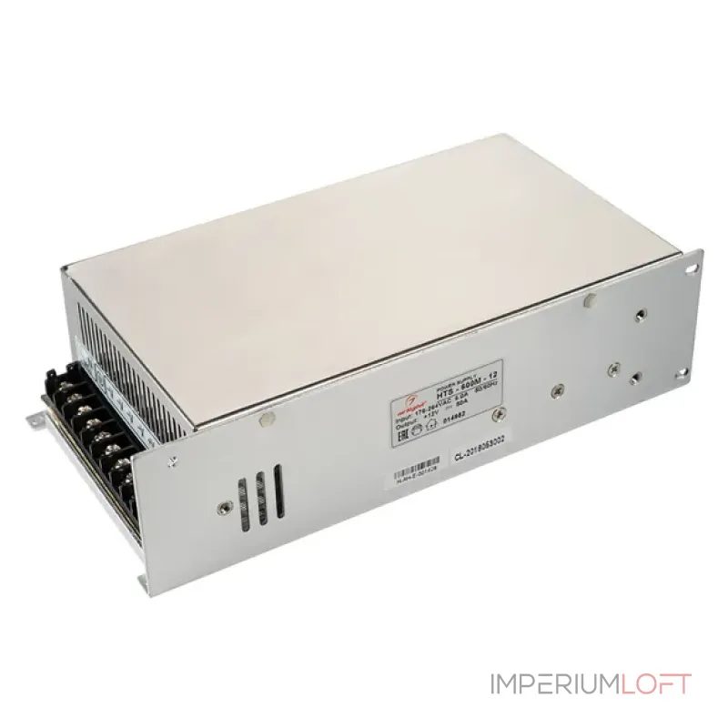Блок питания HTS-600M-12 (12V, 50A, 600W, IP20) Arlight 014982 Блок питания HTS-600M-12 (12V, 50A, 600W, IP20) Arlight 014982