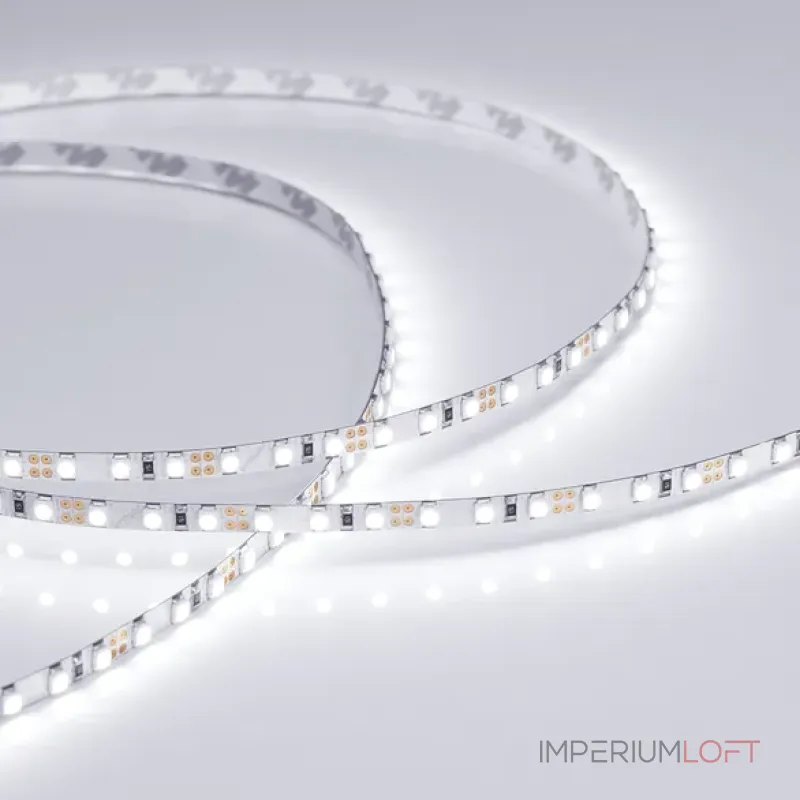 Светодиодная лента RT-A120-5mm 12V White6000 (9.6W/m, IP20, 2835, 5m, 9.6 Вт/м, IP20) Arlight 014992(2)