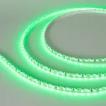 Светодиодная лента RT-A120-5mm 12V Green (9.6W/m, IP20, 2835, 5m, узкая) Arlight 015007(2)