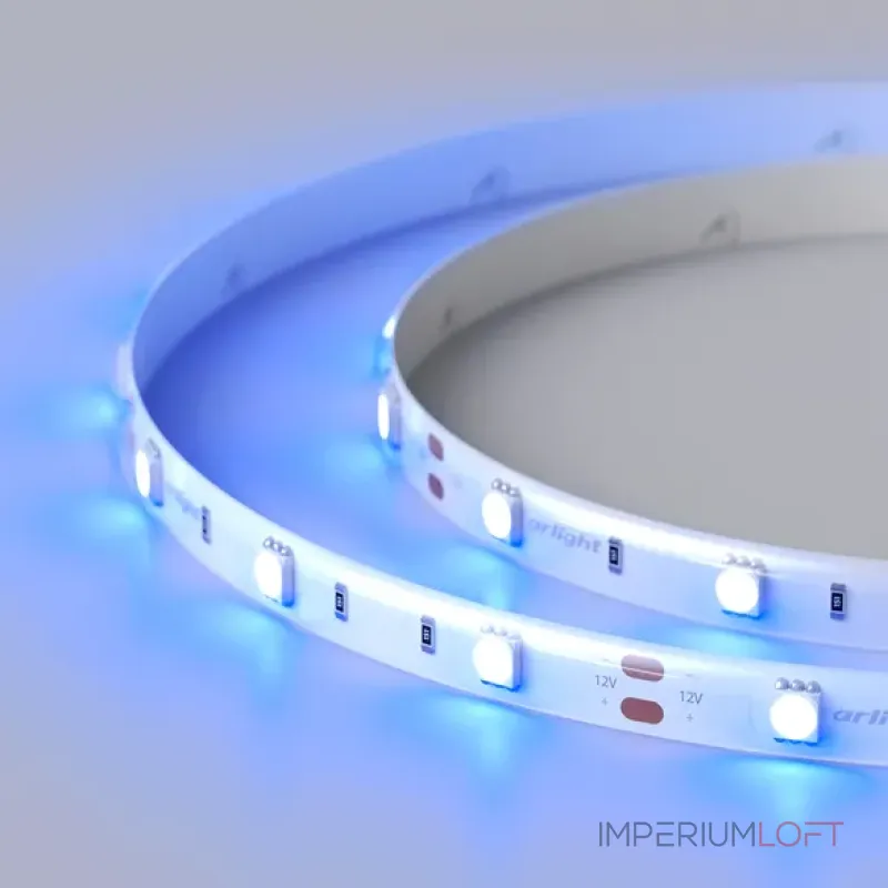Светодиодная лента герметичная RTW-SE-B30-10mm 12V Blue (7.2W/m, IP65, 5060, 5m, 7.2 Вт/м, IP65) Arlight 015135(2)