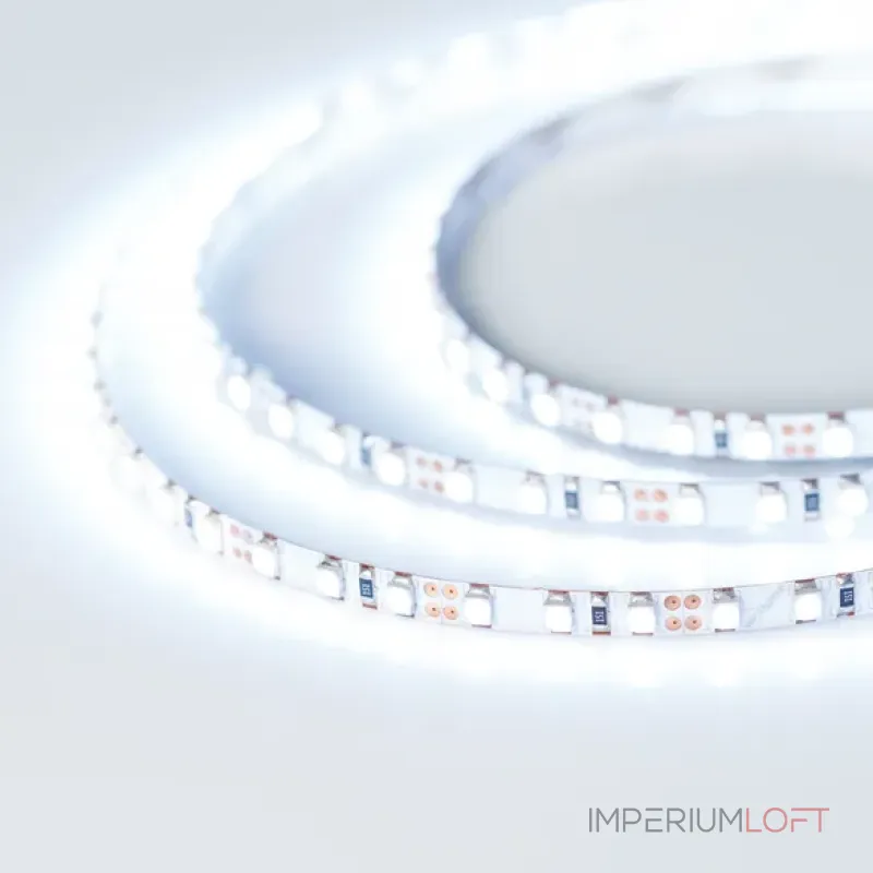 Светодиодная лента RT-A120-5mm 12V Cool 15K (9.6W/m, IP20, 2835, 5m, 9.6 Вт/м, IP20) Arlight 015212(2)