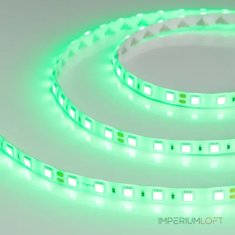 Светодиодная лента RTW 2-5000SE 24V Green 2x (5060, 300 LED, LUX, 14.4 Вт/м, IP65) Arlight 016505