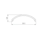 Рассеиватель ARH-KANT-H16-2000 Round Clear-PM Arlight 016633