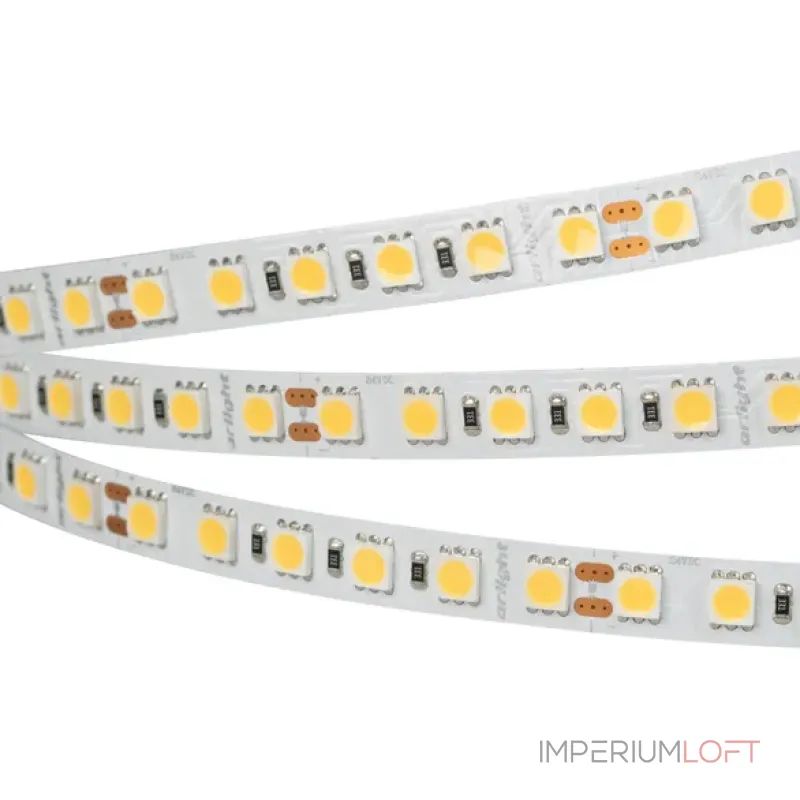 Светодиодная лента RT-B96-10mm 24V Warm2700 (23W/m, IP20, 5060, 5m, 23 Вт/м, IP20) Arlight 017425(2)