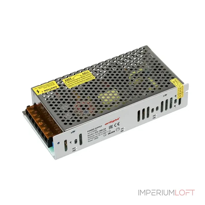 Блок питания JTS-180-24 (0-24V, 7.5A, 180W, IP20) Arlight 018500 Блок питания JTS-180-24 (0-24V, 7.5A, 180W, IP20) Arlight 018500