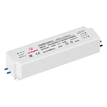 Блок питания ARPV-LV24060-A (24V, 2.5A, 60W, IP67) Arlight 018982(1)