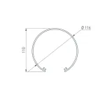 Рассеиватель SL-ROUND-D120-2000 OPAL Arlight 019284
