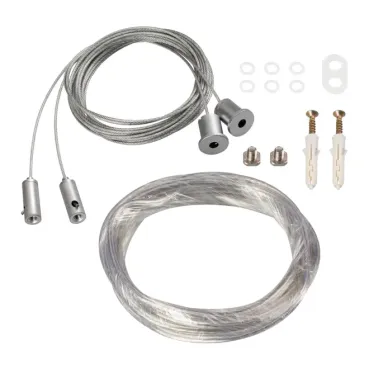 Arlight Подвес токопроводящий ARL-2x2м Set SILVER Pad 9x2mm 2x18AWG провод 2x0.75 019391(1)