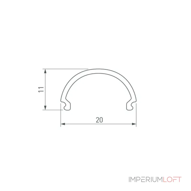 Рассеиватель SL-LINE-2011-2500 Round OPAL Arlight 020488