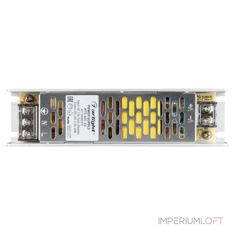 Блок питания HTS-60L-24 (24V, 2.5A, 60W, IP20) Arlight 020823(1)