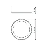 Arlight Вставка SP-POLO-R85 BK 3-3 Металл 020881