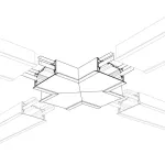Коннектор крестовой Arlight 021286