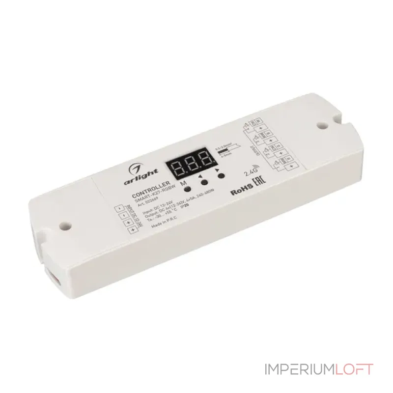 Контроллер SMART-K27-RGBW (12-24V, 4x5A, 2.4G, IP20) Arlight 022669 Контроллер SMART-K27-RGBW (12-24V, 4x5A, 2.4G, IP20) Arlight 022669
