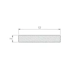 Полоса для установки светодиодных лент без экрана ARH-W12-2000 Arlight 023099