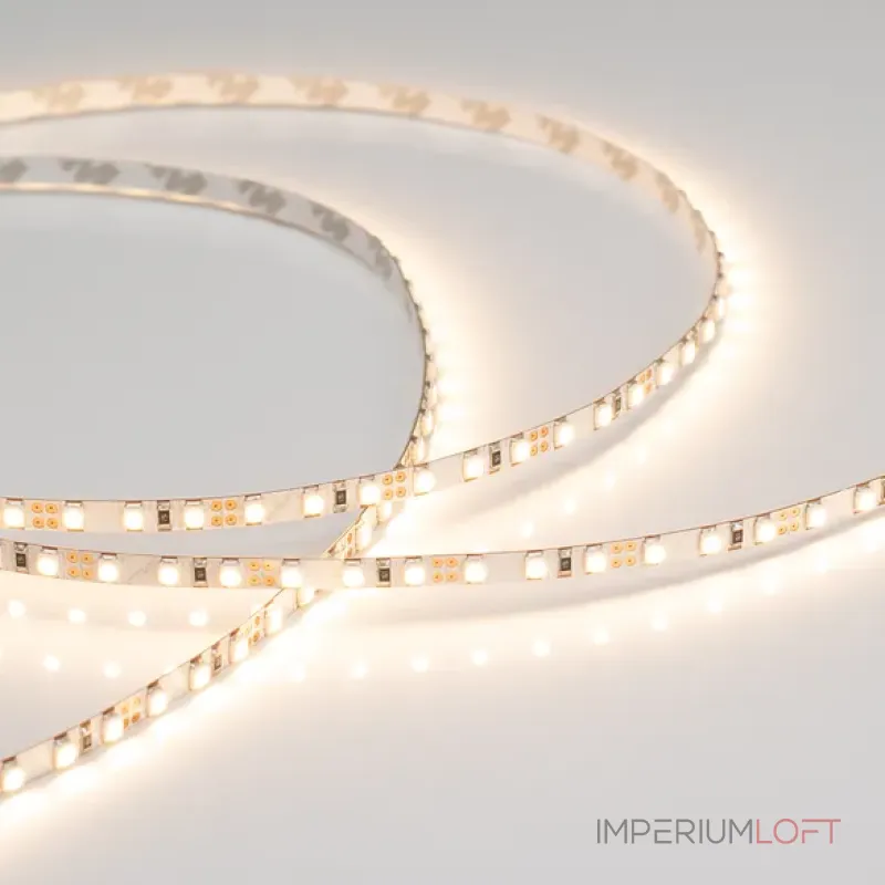 Светодиодная лента RT-A120-5mm 12V Warm3000 (9.6W/m, IP20, 2835, 5m, 9.6 Вт/м, IP20) Arlight 024114(2)