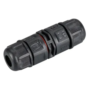 Коннектор прямой NEO-CON-I-2pin-BK (3-7mm, IP67) Arlight 024936