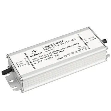 Arlight Блок питания ARPV-UH24150-PFC-55C 24В 6.3A 150Вт IP67 025045
