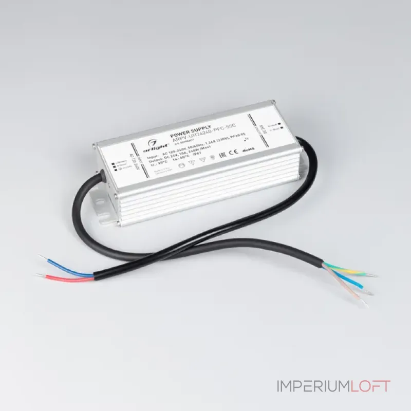 Блок питания ARPV-UH24240-PFC-55C (24V, 10.0A, 240W, IP67) Arlight 025046(1)