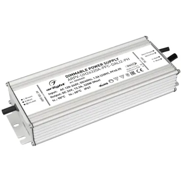 Блок питания ARPV-UH24320A-PFC-DALI2-PH (24V, 13.3A, 320W, IP67) Arlight 025654(2) Блок питания ARPV-UH24320A-PFC-DALI2-PH (24V, 13.3A, 320W, IP67) Arlight 025654(2)