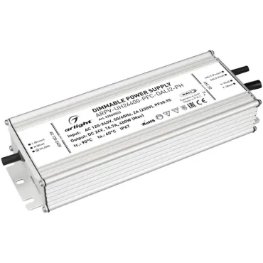 Блок питания ARPV-UH24400-PFC-DALI2-PH (24V, 16.7A, 400W, IP67) Arlight 025655(2)