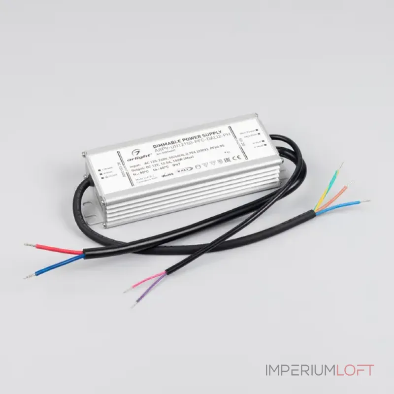 Блок питания ARPV-UH12150-PFC-DALI2-PH (12V, 12.5A, 150W, IP67) Arlight 025746(2)