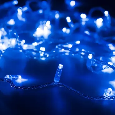 Arlight Светодиодная гирлянда ARD-STRING-CLASSIC-10000-CLEAR-100LED-STD BLUE 230В 7Вт Ardecoled IP65 025787