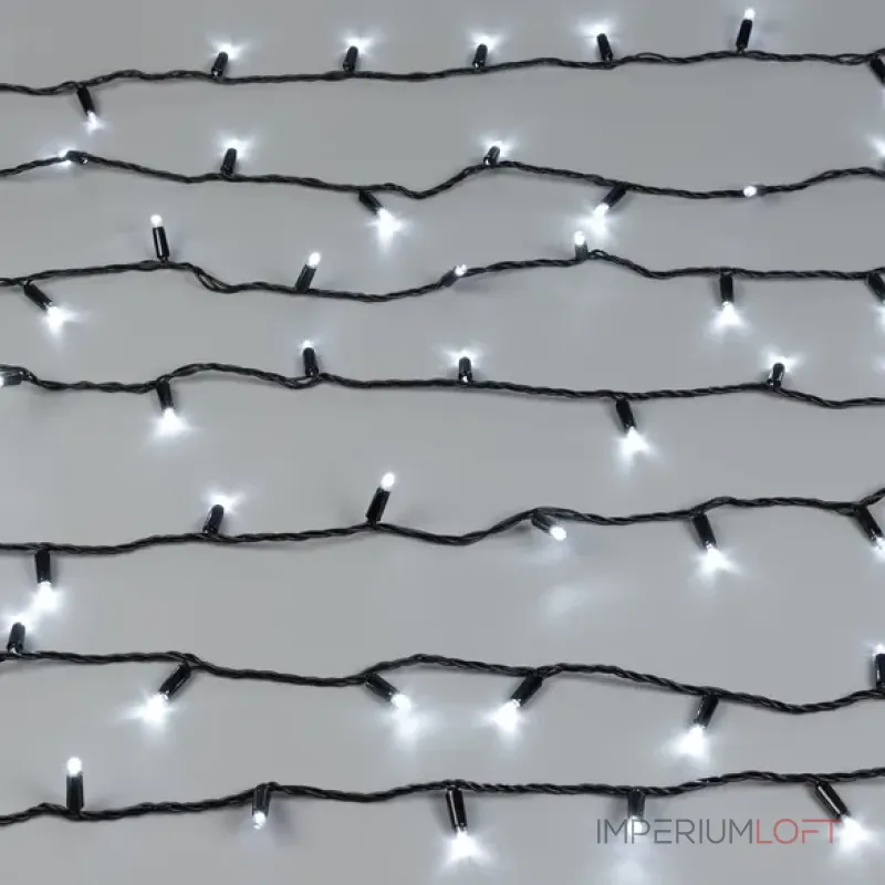 Светодиодная гирлянда ARD-STRING-CLASSIC-10000-BLACK-100LED-STD WHITE (230V, 7W, Ardecoled, IP65) Arlight 025796