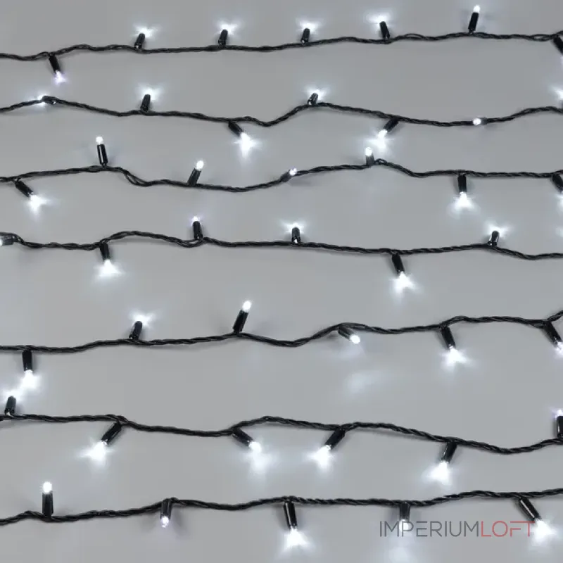 Светодиодная гирлянда ARD-STRING-CLASSIC-10000-BLACK-100LED-FLASH WHITE (230V, 7W, Ardecoled, IP65) Arlight 025797