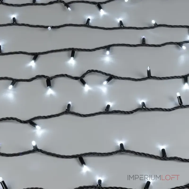 Светодиодная гирлянда ARD-STRING-PRO-10000-BLACK-100LED-FLASH WHITE (230V, 7W, Ardecoled, IP65) Arlight 025827