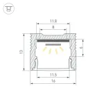 Профиль с экраном Arlight 025869