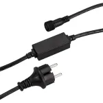 Шнур питания ARD-CLASSIC-FLASH-1.5M Black (230V, 1.6A, Ardecoled) Arlight 025885