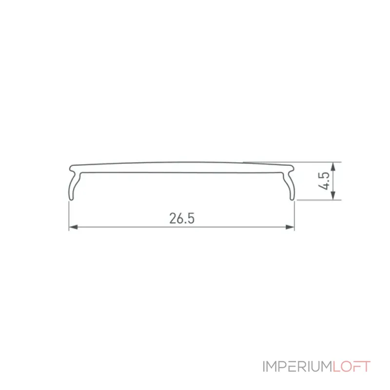 Рассеиватель матовый W30-2000 FROST Arlight 025989