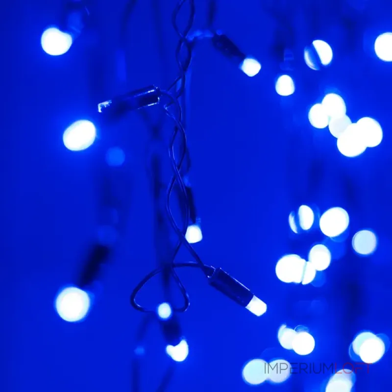 Светодиодная гирлянда ARD-EDGE-CLASSIC-2400x600-BLACK-88LED-STD BLUE (230V, 6W, Ardecoled, IP65) Arlight 026009