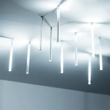 Arlight Светодиодная гирлянда ARD-ICEFALL-CLASSIC-D12-200-10PCS-CLEAR-32LED-LIVE WHITE 230В 10.5Вт Ardecoled IP65 026043
