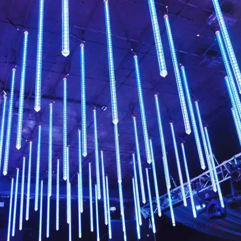 Светодиодная гирлянда ARD-ICEFALL-CLASSIC-D12-500-5PCS-CLEAR-72LED-LIVE BLUE (230V, 6W, Ardecoled, IP65) Arlight 026047