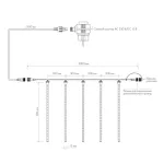 Светодиодная гирлянда ARD-ICEFALL-CLASSIC-D12-500-5PCS-CLEAR-72LED-LIVE BLUE (230V, 6W, Ardecoled, IP65) Arlight 026047