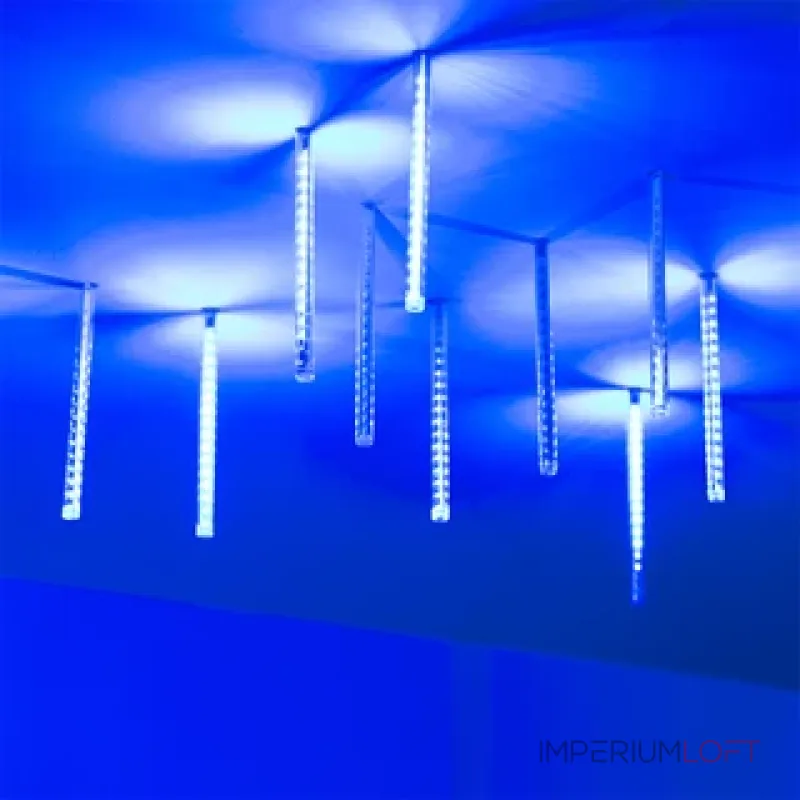 Светодиодная гирлянда ARD-ICEFALL-CLASSIC-D12-500-5PCS-CLEAR-72LED-LIVE WHITE (230V, 6W, Ardecoled, IP65) Arlight 026049