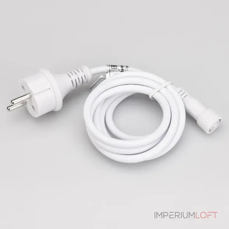 Шнур питания ARD-CLASSIC-ICEFALL-1.5M White (230V, Ardecoled) Arlight 026106