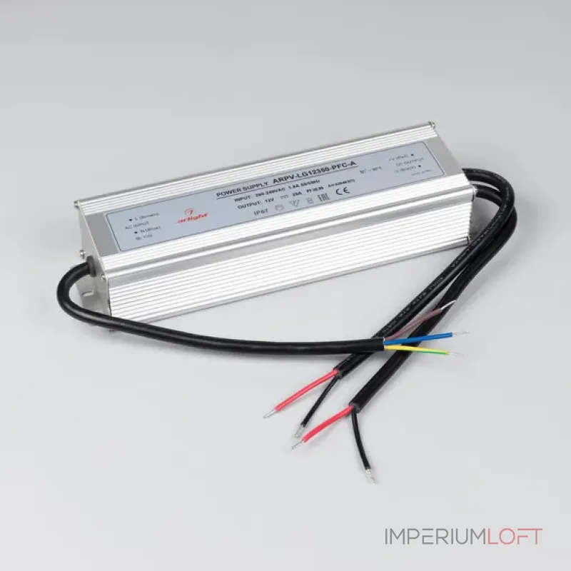 Блок питания ARPV-LG12350-PFC-A (12V, 29.0A, 350W, IP67) Arlight 026463(1) Блок питания ARPV-LG12350-PFC-A (12V, 29.0A, 350W, IP67) Arlight 026463(1)