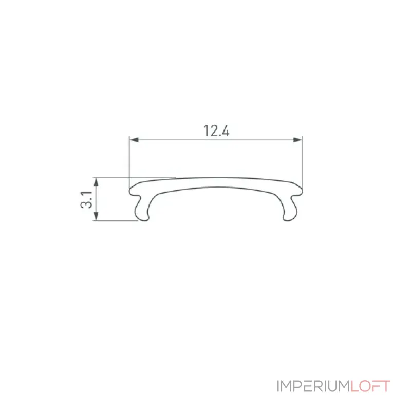 Рассеиватель ALM-W13-2020 OPAL-PM матовый Arlight 026746(1)