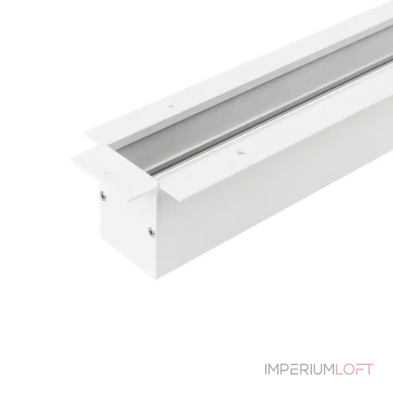 Встраиваемый магнитный трек с фланцем MAG-TRACK-4560-F-1040 (WH) (IP20) Arlight 026897(1)