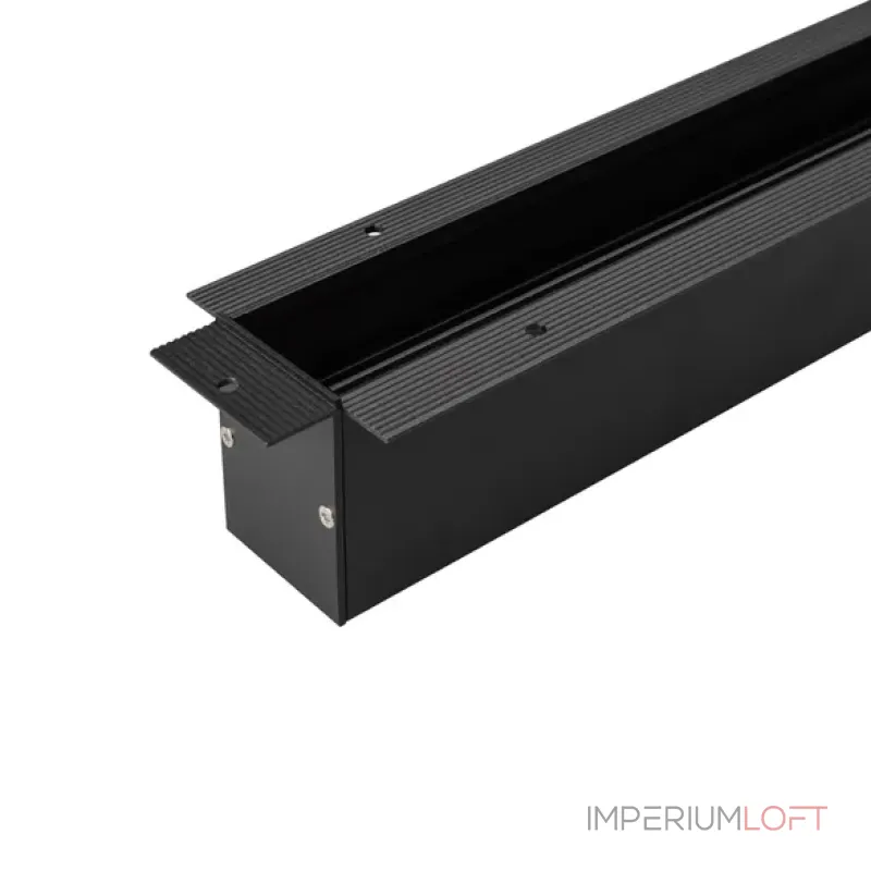 Встраиваемый магнитный трек с фланцем MAG-TRACK-4560-F-1040 (BK) (IP20) Arlight 026898