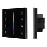 Панель управления Sens SMART-P30-RGBW Black (230V, 4 зоны, 2.4G, IP20) Arlight 027104