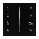 Панель управления Sens SMART-P30-RGBW Black (230V, 4 зоны, 2.4G, IP20) Arlight 027104