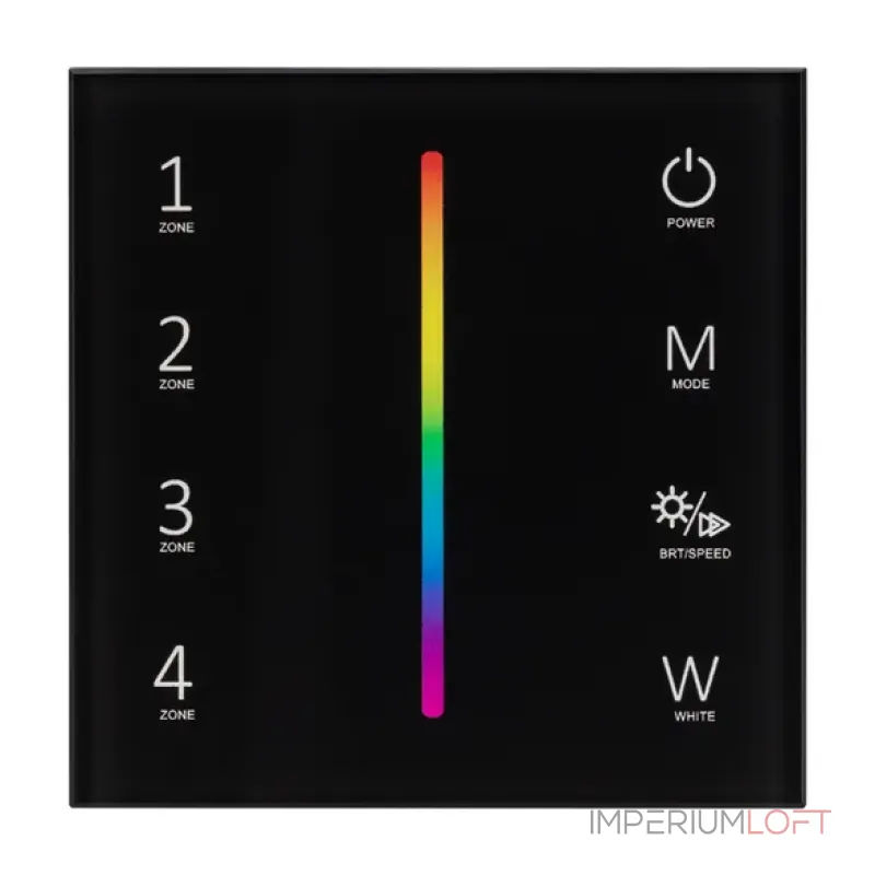 Панель управления Sens SMART-P30-RGBW Black (230V, 4 зоны, 2.4G, IP20) Arlight 027104 Панель управления Sens SMART-P30-RGBW Black (230V, 4 зоны, 2.4G, IP20) Arlight 027104