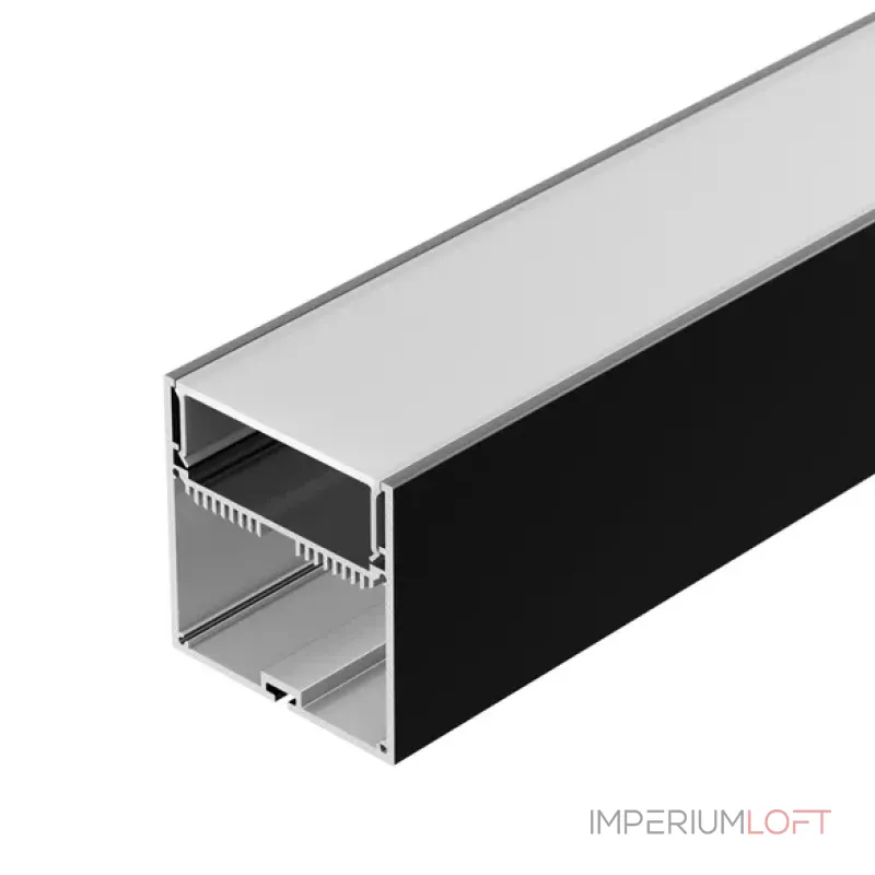 Профиль для светодиодной ленты с экраном SL-LINE-7477-2500 BLACK+OPAL Arlight 027991 Профиль для светодиодной ленты с экраном SL-LINE-7477-2500 BLACK+OPAL Arlight 027991