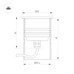 Встраиваемый светильник для бассейнов Arlight AQUA 28056